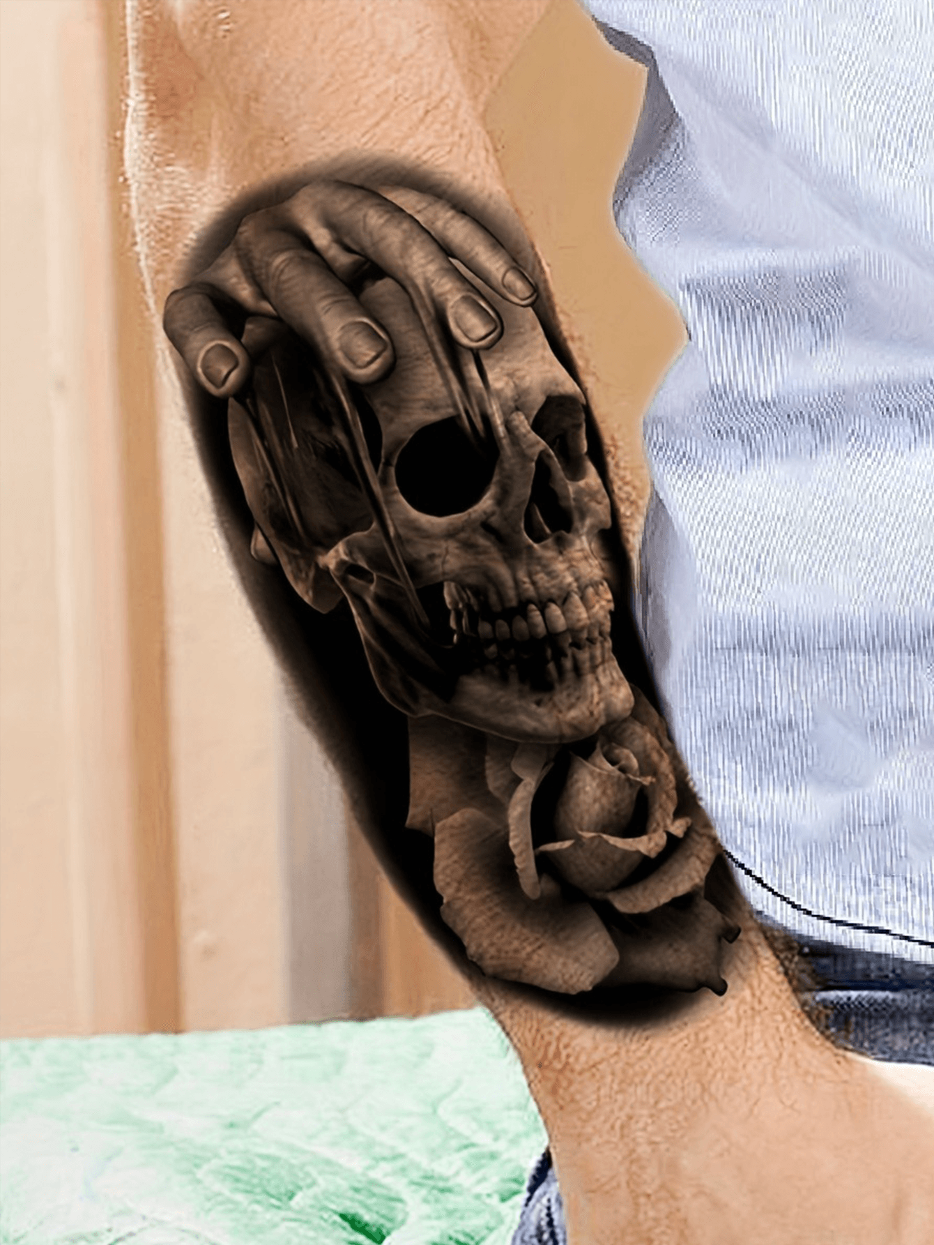 Animal and Skull Tattoo Patch